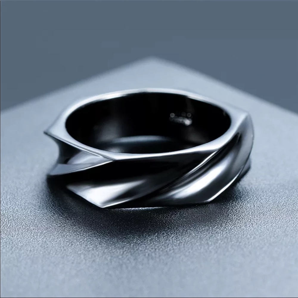 New Unisex Simple Minimalist Party Ring Vintage - Picture 2 of 6